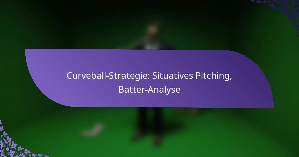 Curveball-Strategie: Situatives Pitching, Batter-Analyse