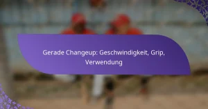 Gerade Changeup: Geschwindigkeit, Grip, Verwendung